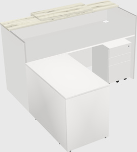 L-shaped modular reception
