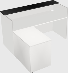 L-shaped modular reception