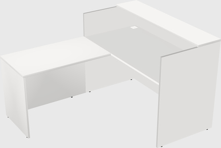 L-shaped modular reception