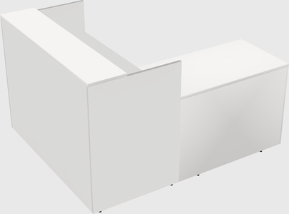 L-shaped modular reception