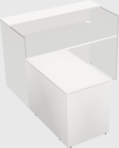 L-shaped modular reception