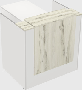 L-shaped modular reception