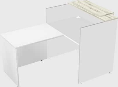 L-shaped modular reception