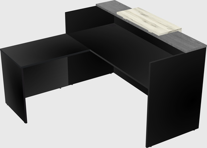 L-shaped modular reception