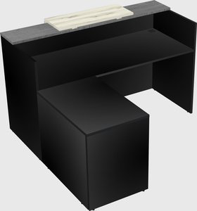 L-shaped modular reception