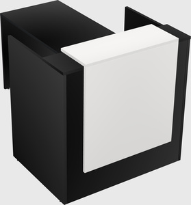 L-shaped modular reception