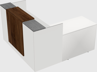 L-shaped modular reception