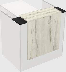 L-shaped modular reception