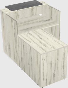 L-shaped modular reception