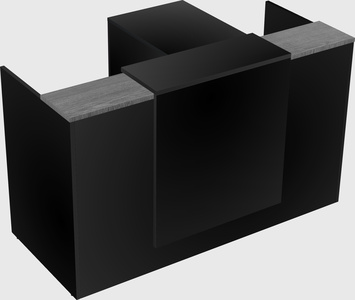 L-shaped modular reception