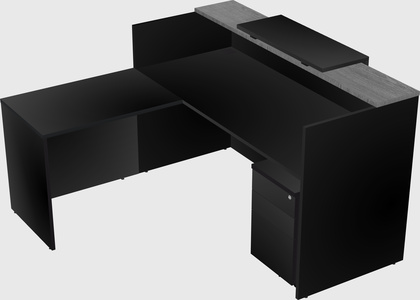 L-shaped modular reception
