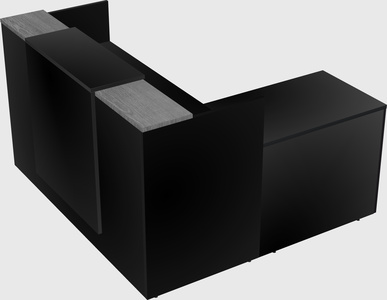 L-shaped modular reception