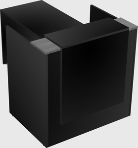 L-shaped modular reception
