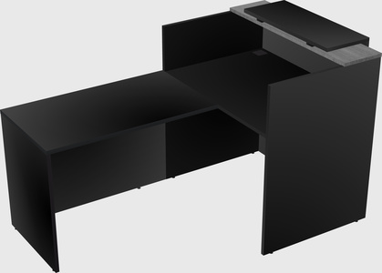L-shaped modular reception