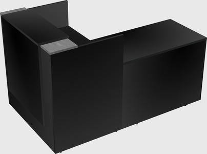 L-shaped modular reception