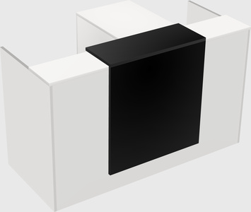 L-shaped modular reception