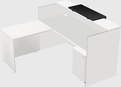 L-shaped modular reception