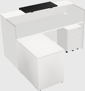 L-shaped modular reception