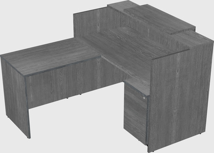 L-shaped modular reception