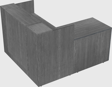 L-shaped modular reception