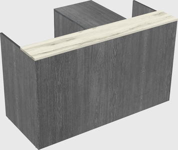 L-shaped modular reception