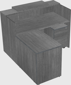 L-shaped modular reception