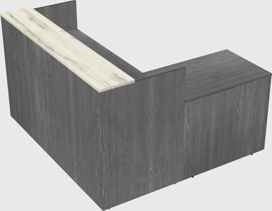 L-shaped modular reception