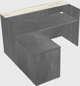 L-shaped modular reception