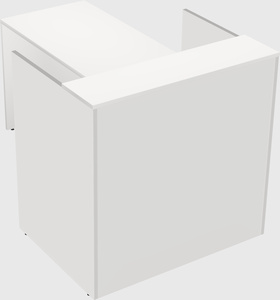 L-shaped modular reception