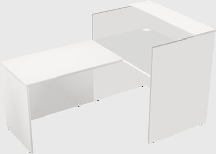 L-shaped modular reception