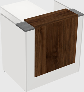 L-shaped modular reception