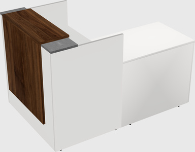 L-shaped modular reception