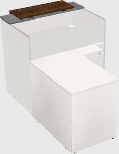 L-shaped modular reception