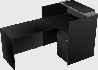 L-shaped modular reception