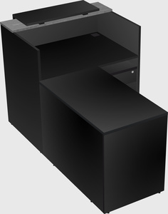 L-shaped modular reception