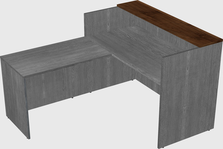 L-shaped modular reception