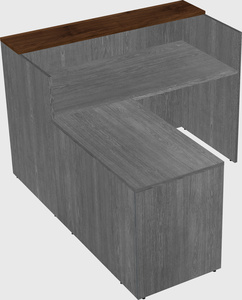 L-shaped modular reception