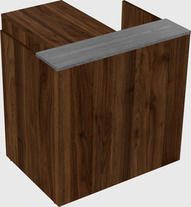 L-shaped modular reception