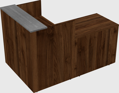 L-shaped modular reception
