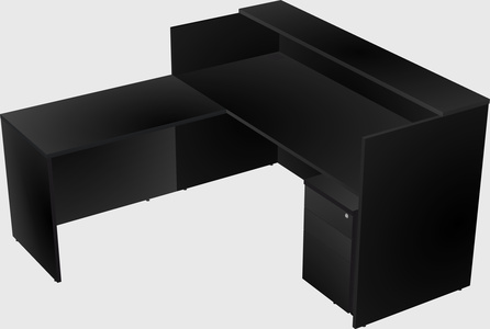 L-shaped modular reception