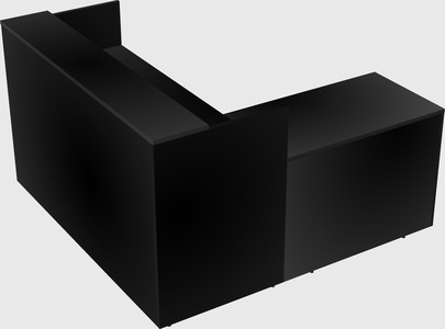L-shaped modular reception