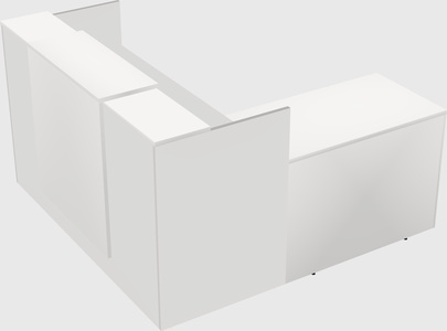 L-shaped modular reception