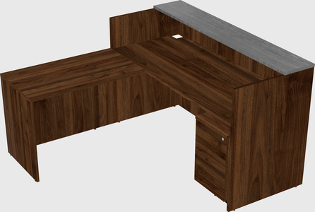 L-shaped modular reception