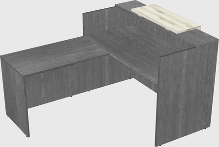 L-shaped modular reception