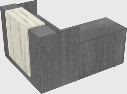 L-shaped modular reception