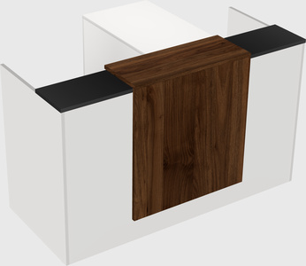 L-shaped modular reception