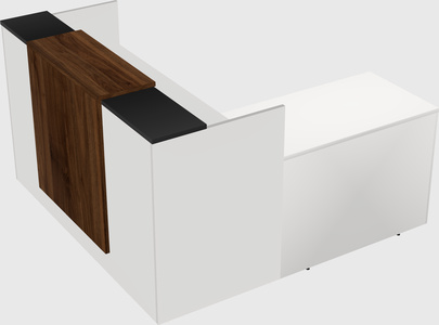 L-shaped modular reception