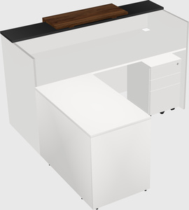 L-shaped modular reception
