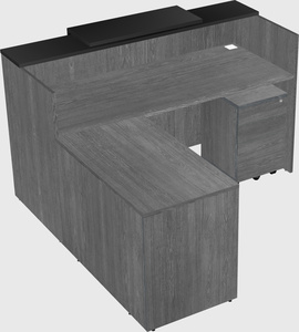 L-shaped modular reception