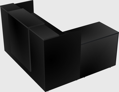 L-shaped modular reception